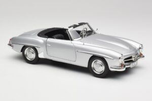 Mercedes 190 SL W121 Prata Cinzento Minichamps 1:18 100037031 Metal - imagem 6 de 8