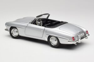 Mercedes 190 SL W121 Prata Cinzento Minichamps 1:18 100037031 Metal - imagem 7 de 8