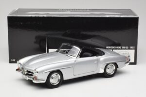Mercedes 190 SL W121 Prata Cinzento Minichamps 1:18 100037031 Metal - imagem 8 de 8