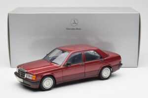 Mercedes 190E W201 2.0 Vermelho Dealer Edition AUTOart 1:18 B66040383 Metal - imagem 8 de 8