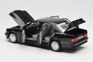 Mercedes 190E 2.3-16 W201 Preto Edição Dealer Norev 1:18 B66040663 Metal - imagem 5 de 8