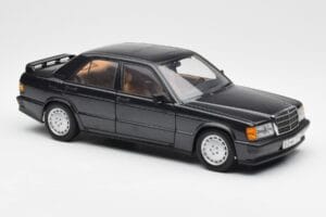 Mercedes 190E 2.3-16 W201 Azul Negro Metallic AUTOart 1:18 76122 Metal - imagem 6 de 8