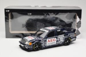 Mercedes 190E 2.5-16 EVO 1 W201 Team Snobeck #12 A. Cudini DTM 1989 Minichamps 1:18 155893612 Metal - imagem 6 de 6
