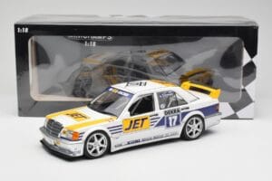 Mercedes 190E 2.5-16 EVO I W201 #17 Team MS-Jet J. van Ommen DTM 1990 Minichamps 1:18 155903617 Metal - imagem 6 de 6