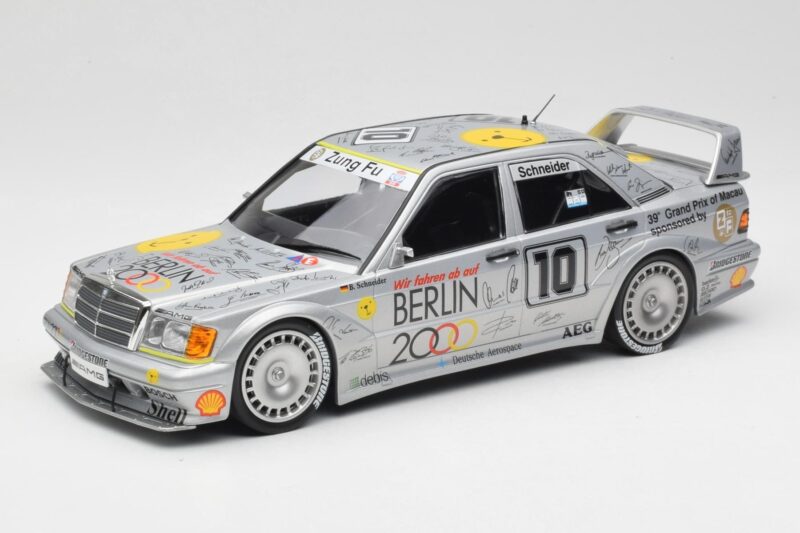 Mercedes 190E 2.5-16 EVO II W201 #10 Zung Fu B. Schneider Guia Race Macau 1992 Minichamps 1:18 155923610 Metal
