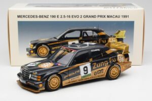 Mercedes 190E 2.5-16 Evo II #9 K. Ludwig Macau GP 3rd Place 1991 AUTOart 1:18 89135 Metal - imagem 8 de 8