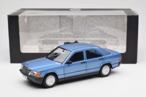 Mercedes 190E W201 Diamond Azul Edição Dealer Norev 1:18 B66040661 Metal - imagem 8 de 8