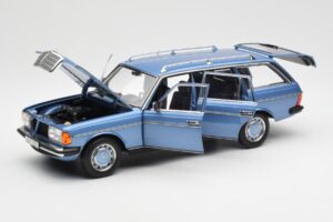 Mercedes 200 S123 T-Model Diamond Azul Edição Dealer Norev 1:18 B66040671 Metal - imagem 2 de 8