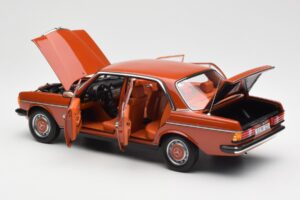 Mercedes 200 W123 English Vermelho Edição Dealer Norev 1:18 B66040653 Metal - imagem 5 de 8