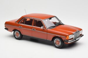 Mercedes 200 W123 English Vermelho Edição Dealer Norev 1:18 B66040653 Metal - imagem 6 de 8
