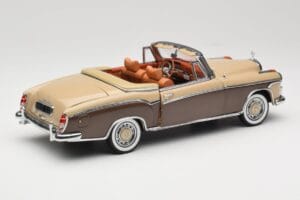 Mercedes 220 SE W128 Cabriolet Vermelho Bronze Sun Star 1:18 3572 Metal - imagem 3 de 8