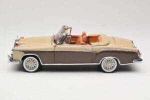 Mercedes 220 SE W128 Cabriolet Vermelho Bronze Sun Star 1:18 3572 Metal - imagem 4 de 8