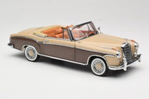Mercedes 220 SE W128 Cabriolet Vermelho Bronze Sun Star 1:18 3572 Metal - imagem 6 de 8