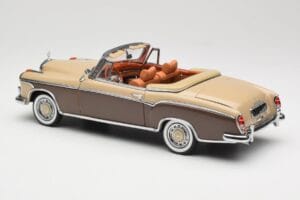 Mercedes 220 SE W128 Cabriolet Vermelho Bronze Sun Star 1:18 3572 Metal - imagem 7 de 8