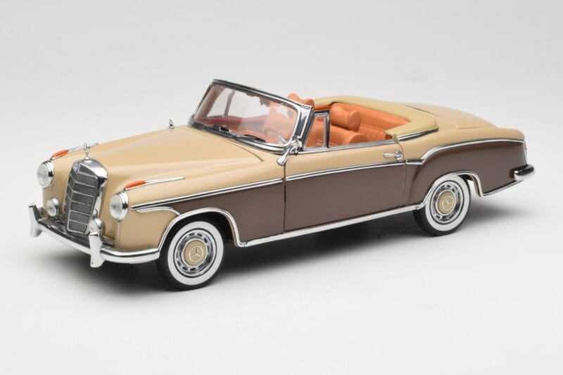 Mercedes 220 SE W128 Cabriolet Vermelho Bronze Sun Star 1:18 3572 Metal