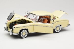 Mercedes 220 SE W128 Coupe Bege Sun Star 1:18 3562 Metal - imagem 2 de 8