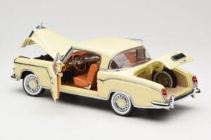 Mercedes 220 SE W128 Coupe Bege Sun Star 1:18 3562 Metal - imagem 5 de 8