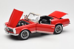 Mercedes 230 SL W113 Pagoda Vermelho Norev 1:18 B660640596 Metal - imagem 2 de 8