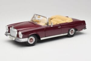 Mercedes 280SE W108 Bordeaux Vermelho Maisto 1:18 31811 Metal