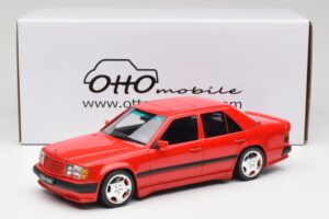 Mercedes 300E W124 6.0 AMG Signal Vermelho Otto 1:18 OT1104 Resina - imagem 6 de 6