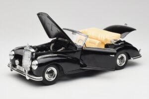 Mercedes 300 S W188 Cabriolet Preto Tchibo 1:18 36782 Metal - imagem 2 de 8