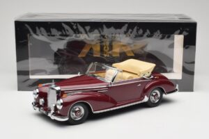 Mercedes 300 SC W188 Cabriolet Vermelho Escuro KK-Scale 1:18 KKDC180942 Metal - imagem 6 de 6