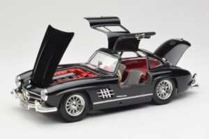 Mercedes 300 SL W198 Preto Bburago 1:18 35791 Metal - imagem 2 de 8