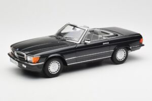 Mercedes 300 SL R107 Preto Pearl Edição Dealer Norev 1:18 B66040678 Metal