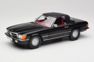 Mercedes 300 SL R107 Preto Norev 1:18 183511 Metal