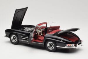 Mercedes 300 SL W198 Roadster Preto Minichamps 1:18 180039036 Metal - imagem 5 de 8