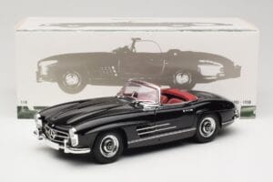 Mercedes 300 SL W198 Roadster Preto Minichamps 1:18 180039036 Metal - imagem 8 de 8