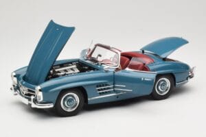 Mercedes 300 SL W198 Roadster Azul Minichamps 1:18 180039035 Metal - imagem 2 de 8