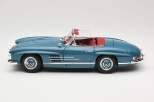 Mercedes 300 SL W198 Roadster Azul Minichamps 1:18 180039035 Metal - imagem 4 de 8