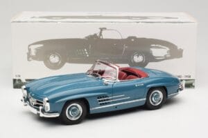 Mercedes 300 SL W198 Roadster Azul Minichamps 1:18 180039035 Metal - imagem 8 de 8