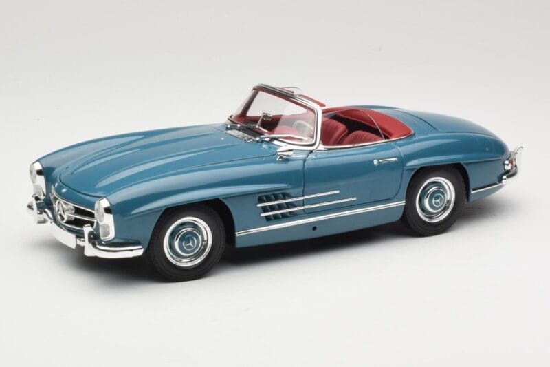 Mercedes 300 SL W198 Roadster Azul Minichamps 1:18 180039035 Metal
