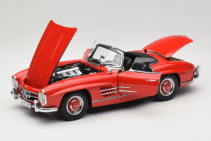 Mercedes 300 SL Roadster Vermelho Minichamps 1:18 180039031 Metal - imagem 2 de 8