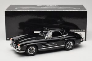 Mercedes 300 SL W198 Roadster With Hardtop Preto Minichamps 1:18 180039040 Metal - imagem 8 de 8