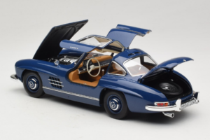 Mercedes 300 SL W198 Azul Norev 1:18 183852 Metal - imagem 5 de 8