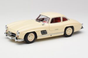 Mercedes 300 SL W198 Creme Com Interior Vermelho Minichamps 1:18 180039002 Metal