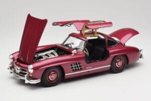 Mercedes 300 SL W198 Vermelho Fogo Minichamps 1:18 180039008 Metal - imagem 2 de 8