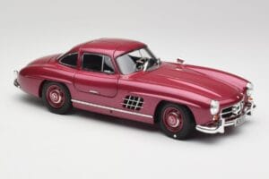 Mercedes 300 SL W198 Vermelho Fogo Minichamps 1:18 180039008 Metal - imagem 6 de 8