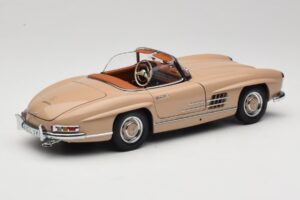 Mercedes 300 SL W198 Roadster Castanho Claro Minichamps 1:18 180039032 Metal - imagem 3 de 8