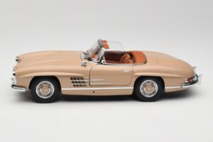 Mercedes 300 SL W198 Roadster Castanho Claro Minichamps 1:18 180039032 Metal - imagem 4 de 8