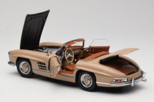 Mercedes 300 SL W198 Roadster Castanho Claro Minichamps 1:18 180039032 Metal - imagem 5 de 8