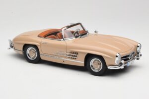 Mercedes 300 SL W198 Roadster Castanho Claro Minichamps 1:18 180039032 Metal - imagem 6 de 8
