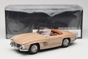 Mercedes 300 SL W198 Roadster Castanho Claro Minichamps 1:18 180039032 Metal - imagem 8 de 8