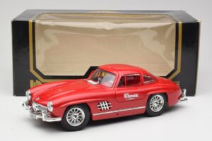 Mercedes 300 SL W198 Red Metallic Bburago 1:18 3013-M1 Metal - imagem 8 de 8