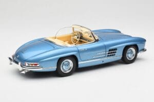 Mercedes 300 SL W198 Roadster Hardtop Light Blue Metallic Minichamps 1:18 180039042 Metal - imagem 4 de 9