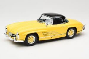 Mercedes 300 SL W198 Roadster Hardtop Signal Yellow Minichamps 1:18 180039044 Metal - imagem 3 de 9