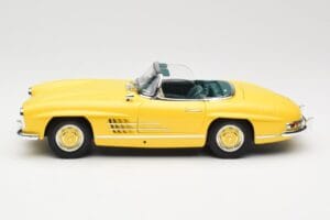 Mercedes 300 SL W198 Roadster Hardtop Signal Yellow Minichamps 1:18 180039044 Metal - imagem 5 de 9